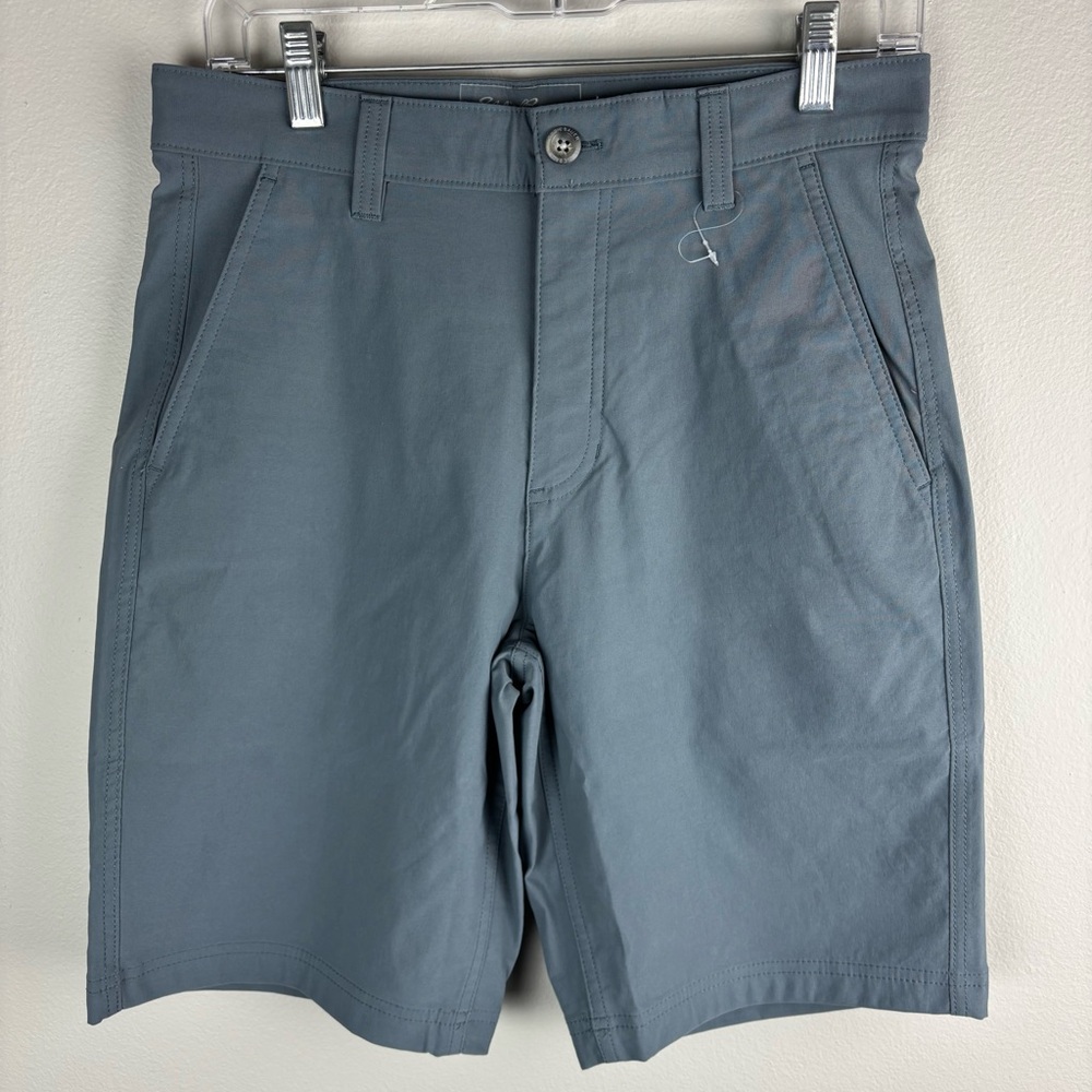 Eddie Bauer Travex Horizon Guide Chino Shorts Men's Size 30 Blue 10" Inseam New